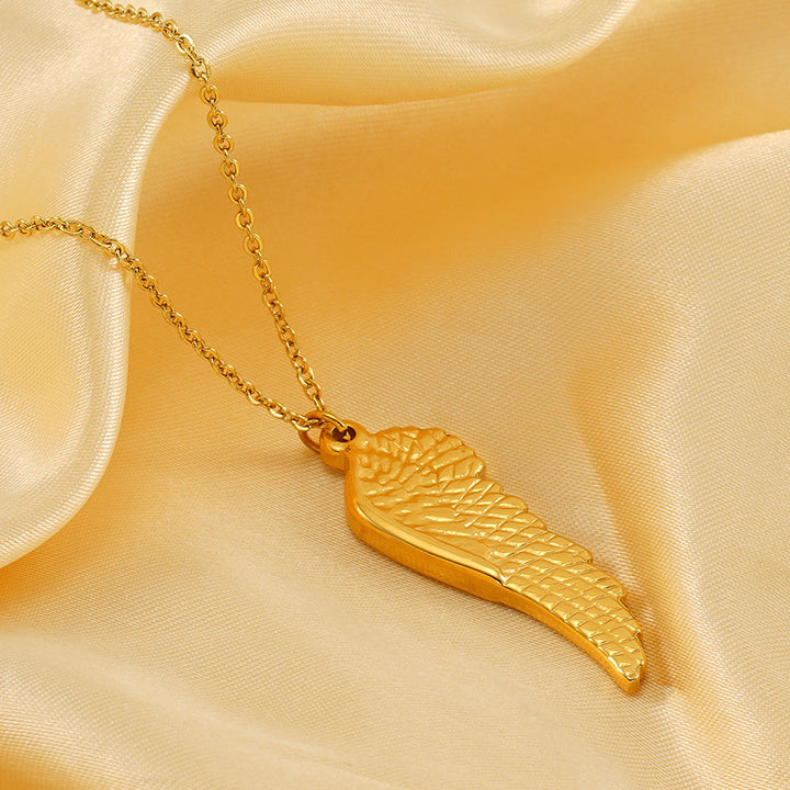Rose Wings Necklace Fashion Titanium Steel