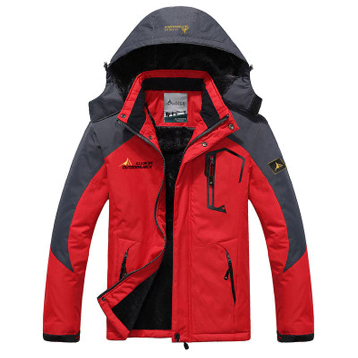 Couple outdoor hooded jacket