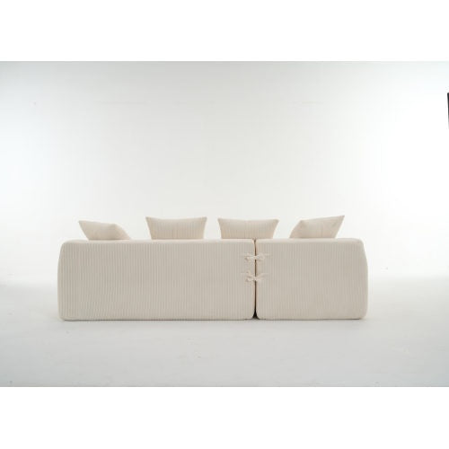 3-seater Compression Sofa With 4 Pillows