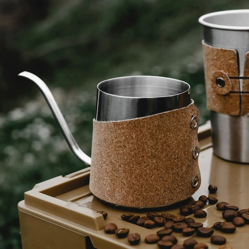 Portable Cork Series Hand Made Coffee Maker Gift