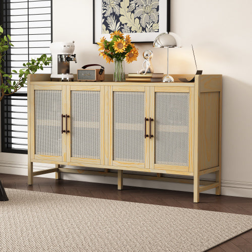 Cane Side Cabinet.