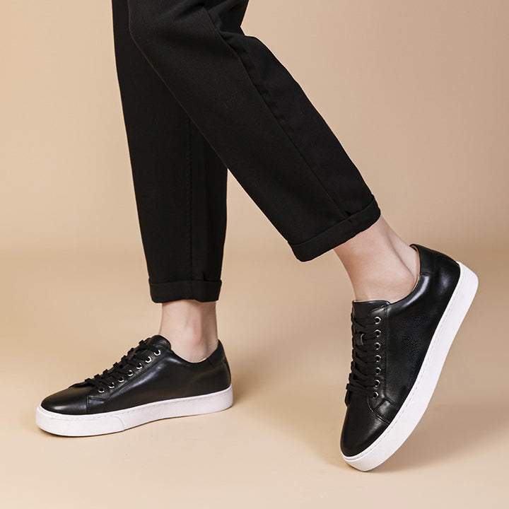 Spring Genuine Leather Breathable British Board Shoes