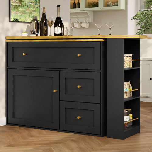 Bar side cabinet.