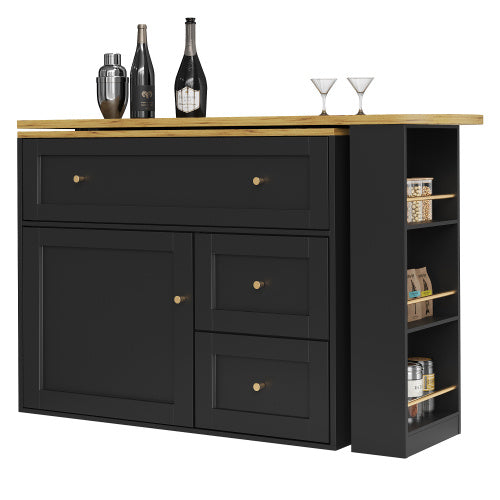 Bar side cabinet.