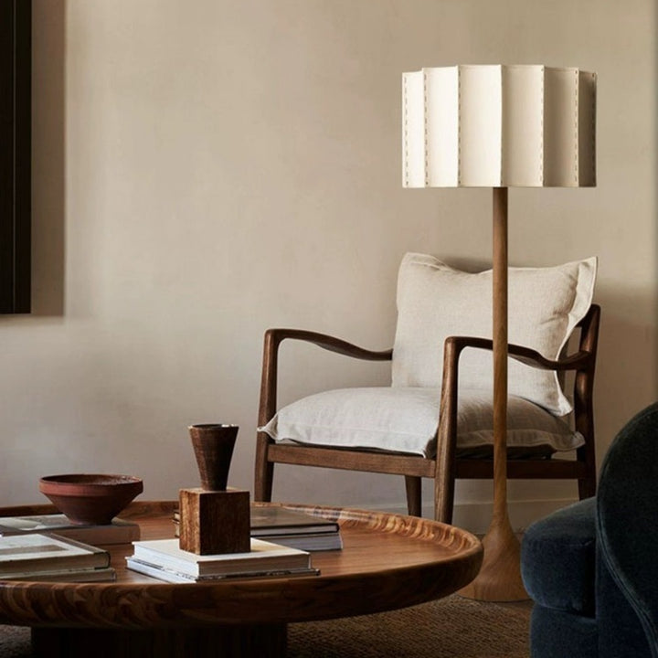 Japanese wood lamp.
