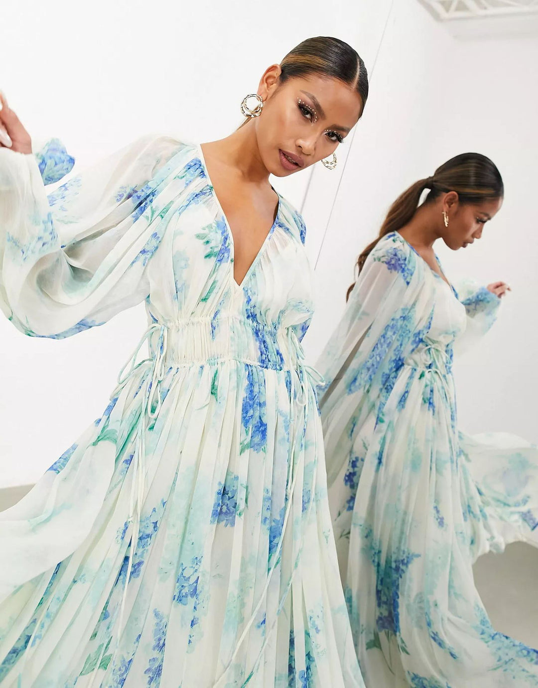 Women's Fashion Personalized Printed Chiffon Dress