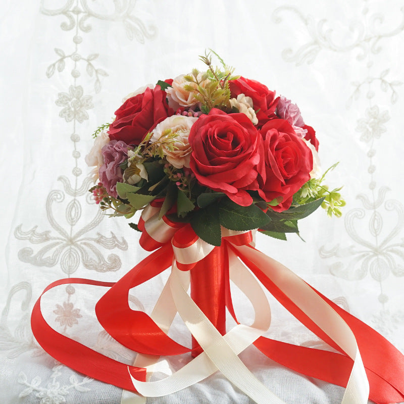 Wedding Bouquet Fake Flowers Photo Props Bouquet Simulation