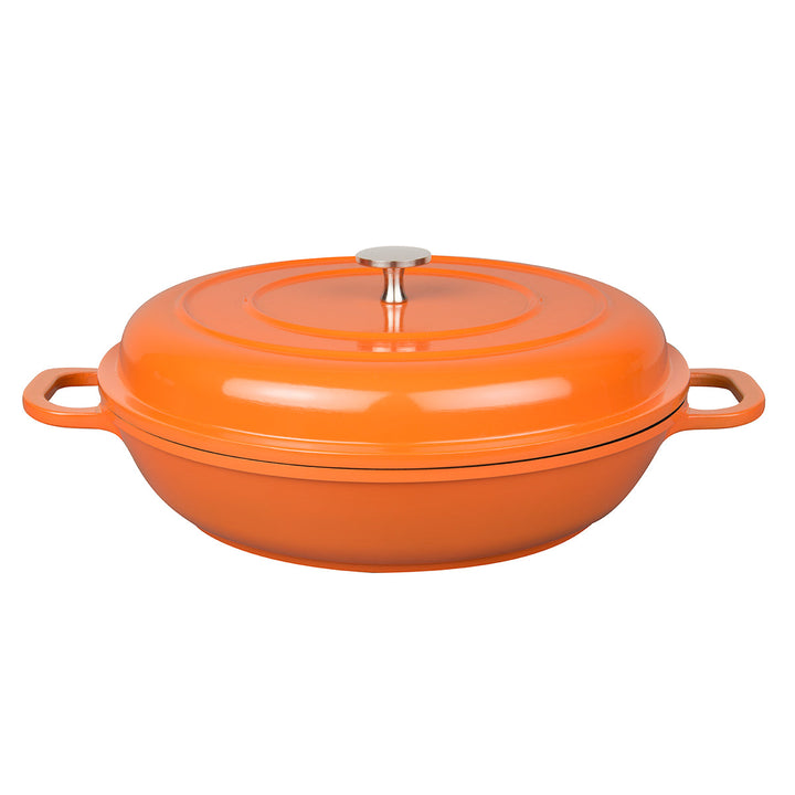 MASTERPAN Nonstick Dutch Casserole, Orange 3 Qt. 11" (28cm)