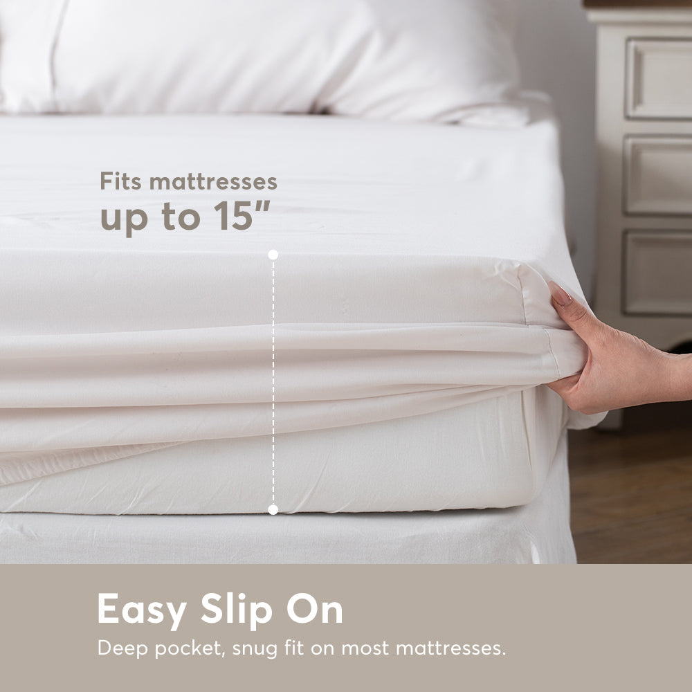 Kasentex Duvet Cover Bedding Set with Duvet Cover, Pillowcase, Fitted Sheet, Hypoallergenic and Breathable, Room Decor, Graduation Gifts