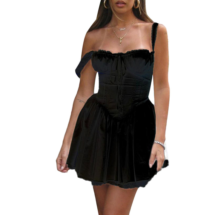 Lace-up Skirt Suspenders