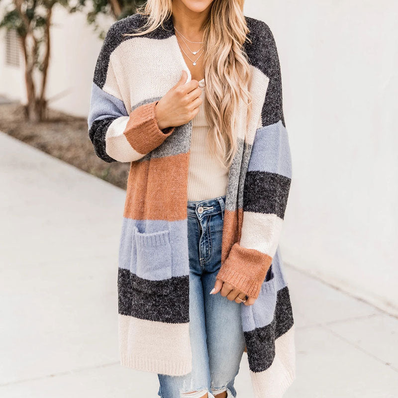 Mid Length Striped Sweater