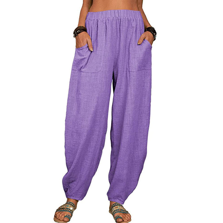 Women's Clothes Casual Pants Amazon Wish Loose Cotton And Linen Casual Pants Home Harem Trousers