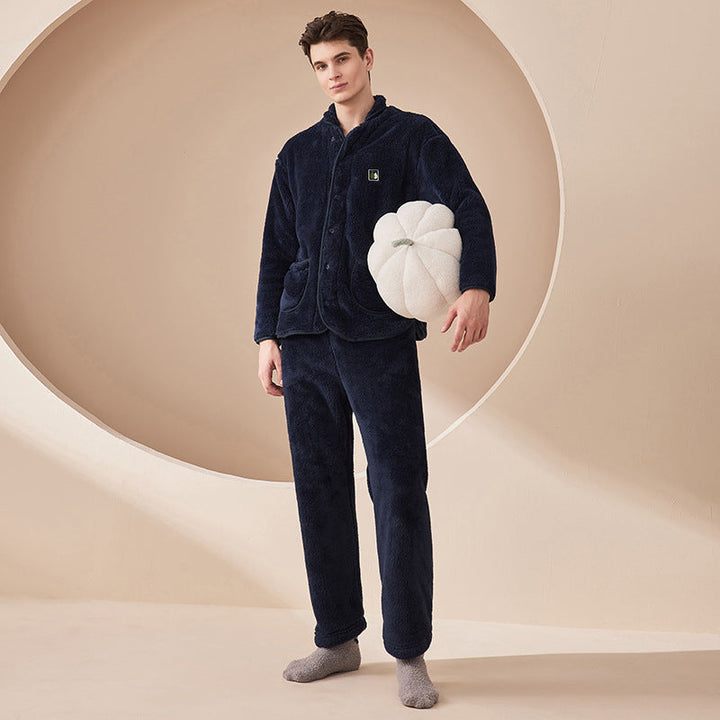 Living Suit Flannel Thickened Pajamas