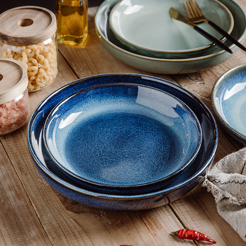 Creative Personality Ceramic Deep Round Dish