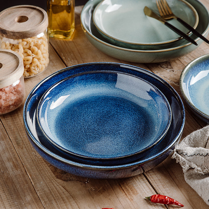 Creative Personality Ceramic Deep Round Dish