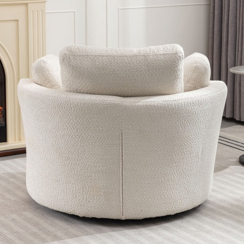 Oversize Round Swivel Cozy Chair