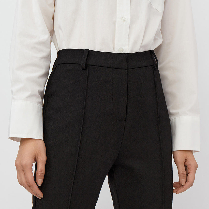 Slim Fit Casual Suit Pants For Women