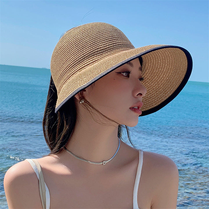 Sun Protection Visor Hat Women's Sun-proof Straw Hat