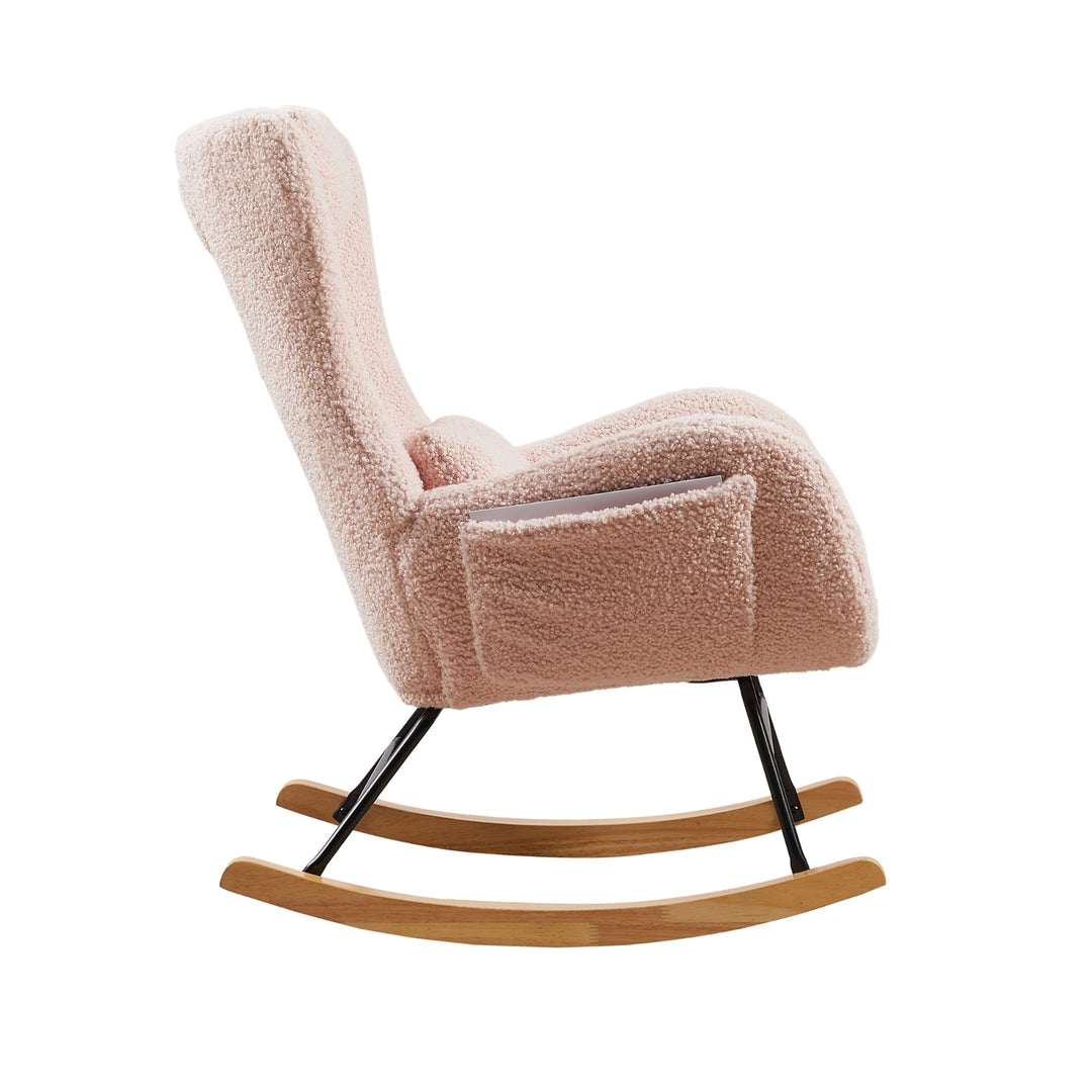 Rocking Chair With High Backrest