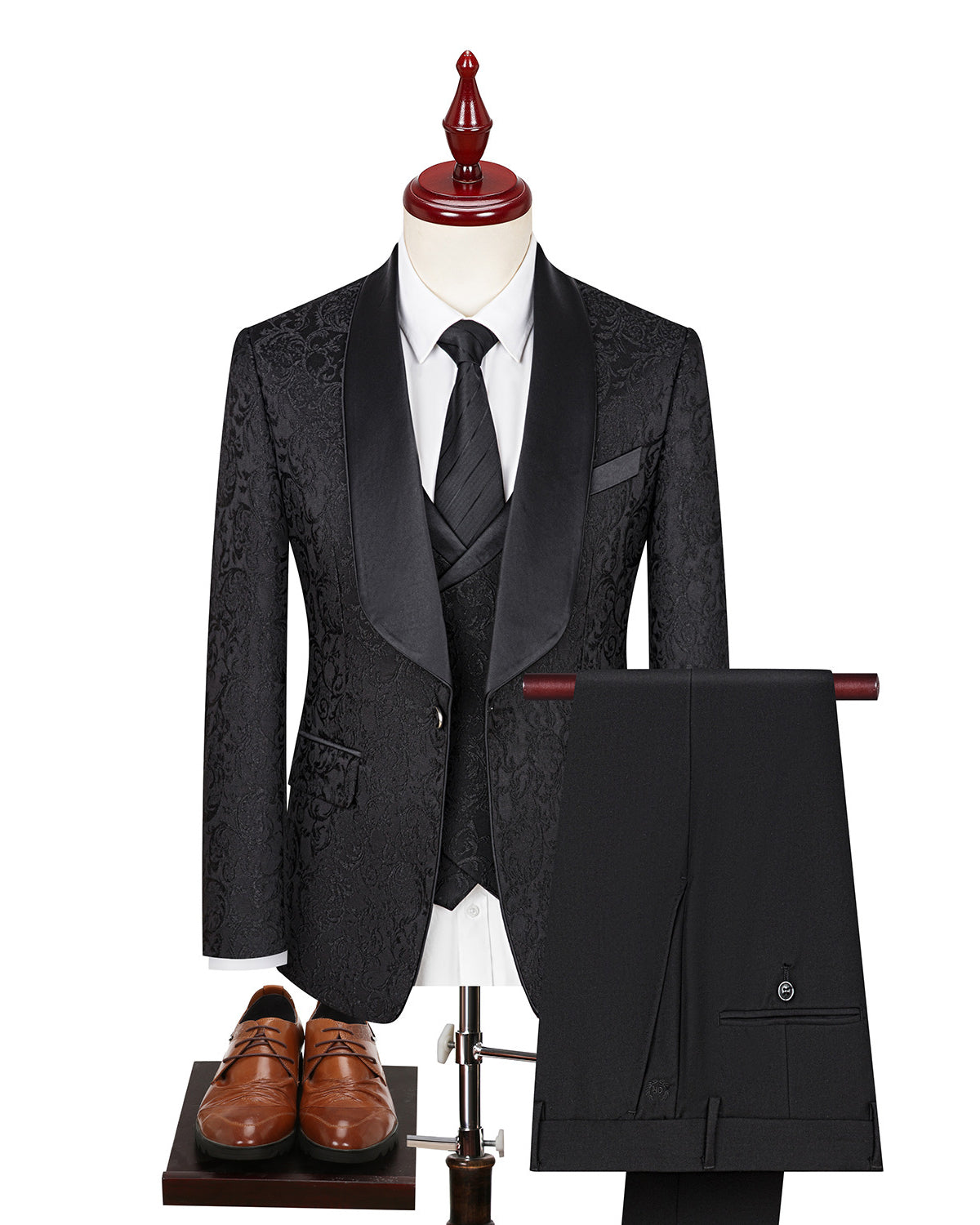 Men's Jacquard Suit Wedding Dress Suit