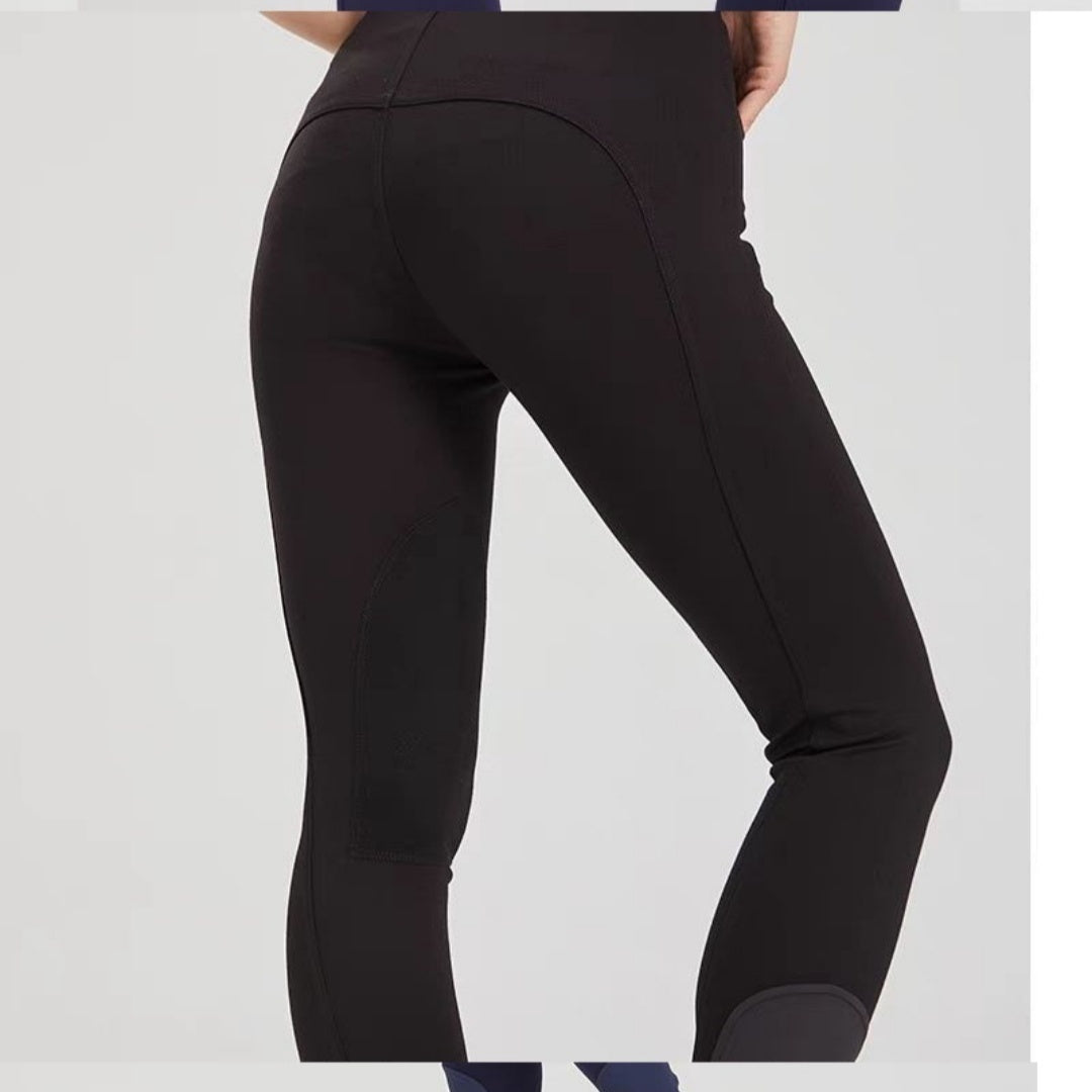 Equestrian Half Leather Wear-resistant Non-slip Pants