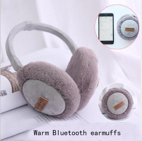 Bluetooth Earmuffs Headphones Warm Plush Earmuffs