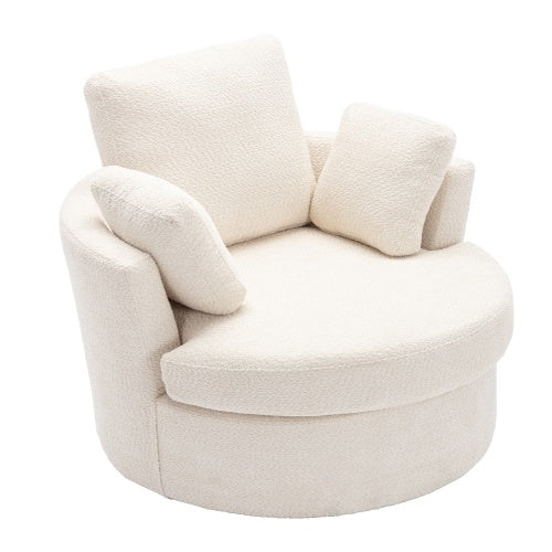 Oversize Round Swivel Cozy Chair