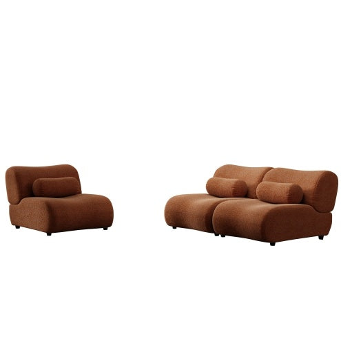 Modular Plush 3-Seat Sofa