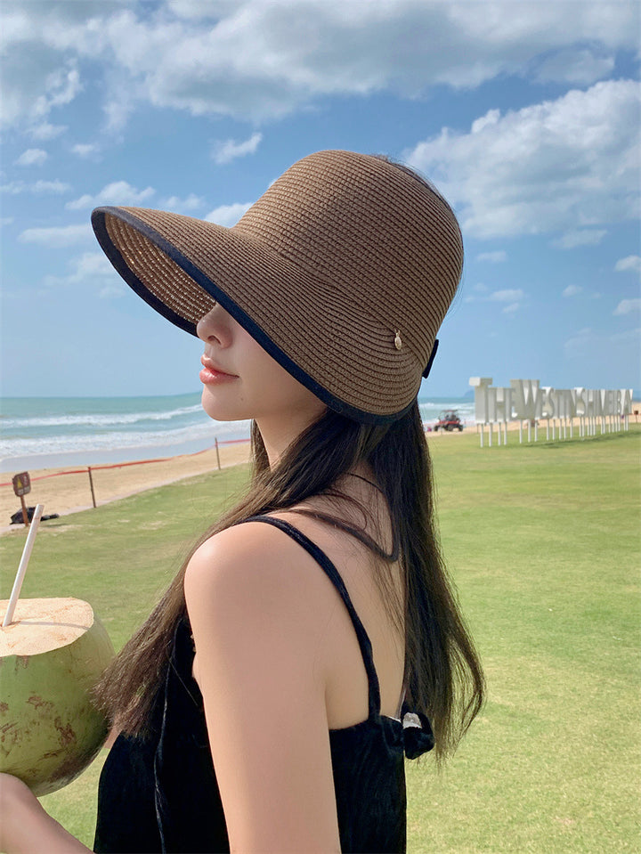 Sun Protection Visor Hat Women's Sun-proof Straw Hat