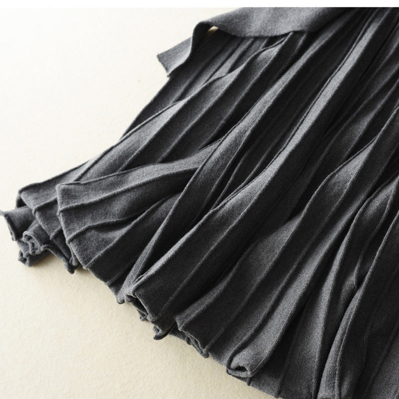 Knit bottom skirt