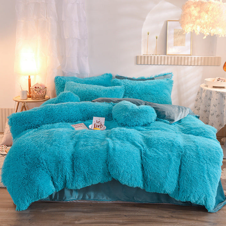 Luxury Thick Fleece Duvet Cover Bedding Set – Ultimate Winter Comfort