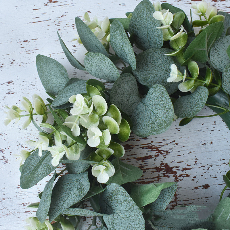 Small Size Rural Money Leaf Eucalyptus Loop Pendant Simulation Garland