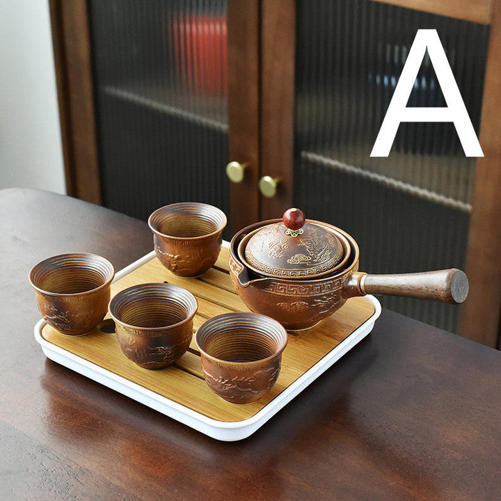 Lazy Kung Fu Tea Set Creative Automatic Rotating Tea Making Artifact
