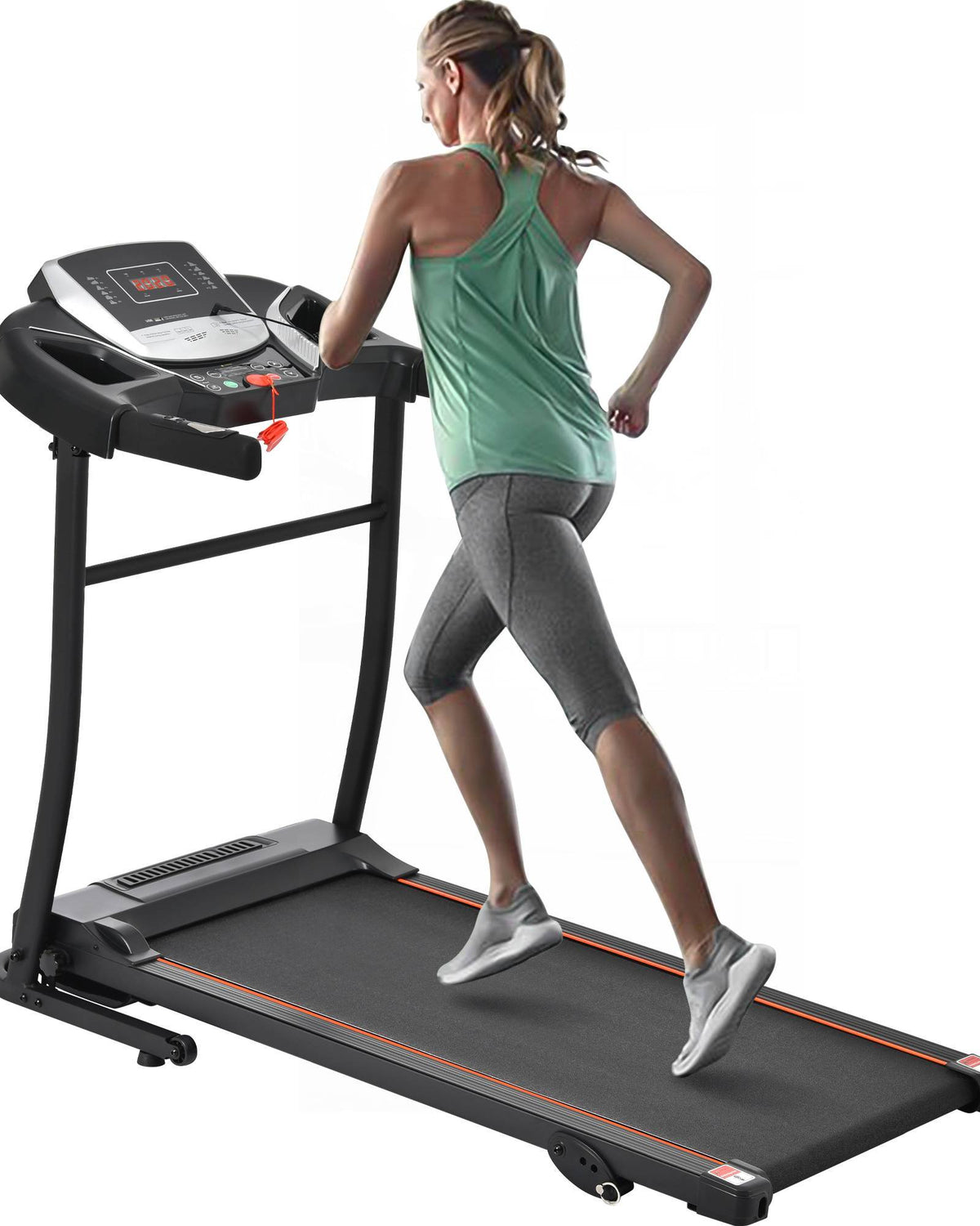 Folding Treadmill Electric Running Machine Walking Jogging Machine With 3 Level