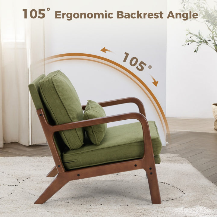 Comfy solid armchair.