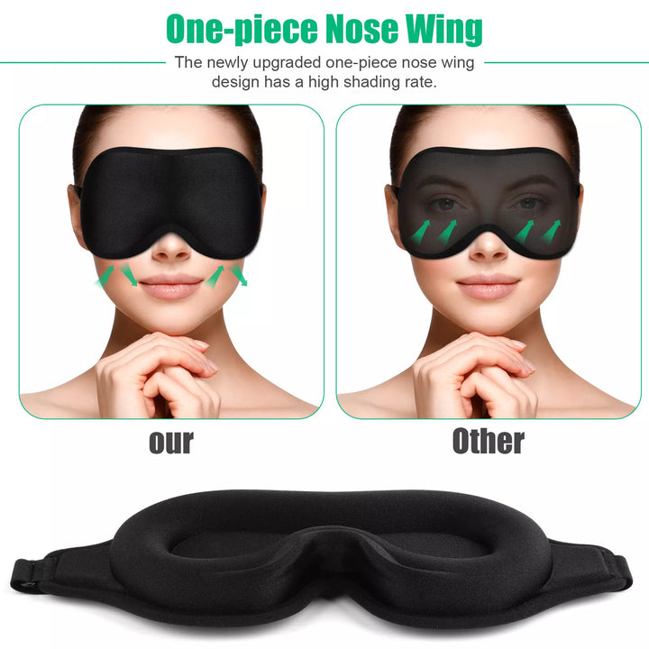 3D Travel Silk Eye Mask Sleeping Soft Padded Shade Cover Rest Relax Blindfold Men Women Night Sleeping Mask Cover Eye