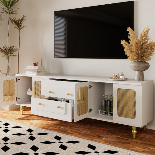 stylish cane cabinet.