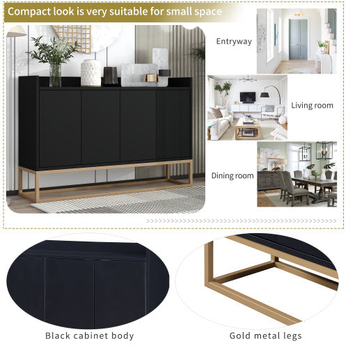 Black Buffet Cabinet.