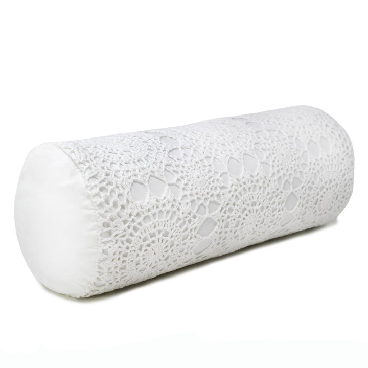 Hand Made Crochet Cotton Neckroll Pillow