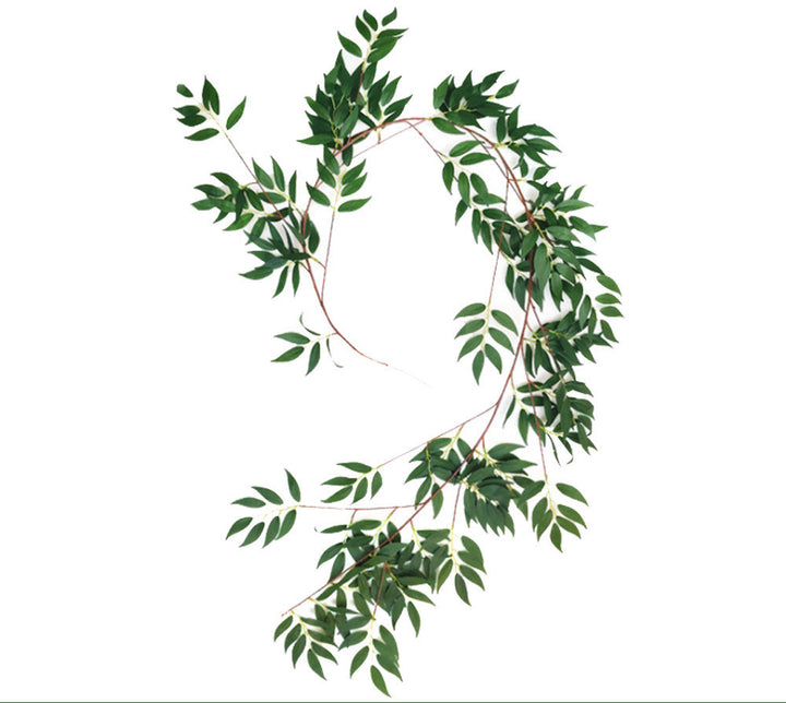 Forest Wedding Background Decoration Green Willow Rattan
