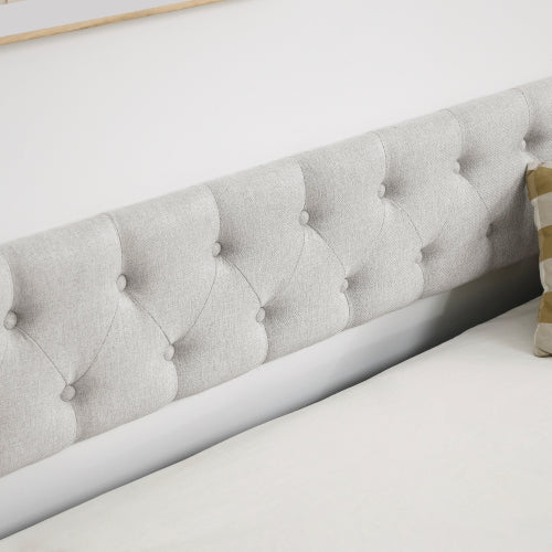 Tufted Double Sofa Bed with Double Roller.