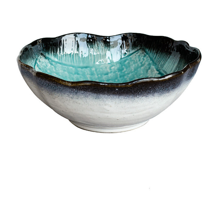 Blue Double Ear Plate Tableware