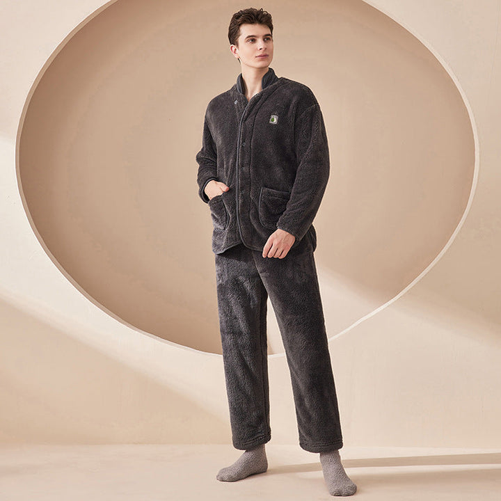 Living Suit Flannel Thickened Pajamas