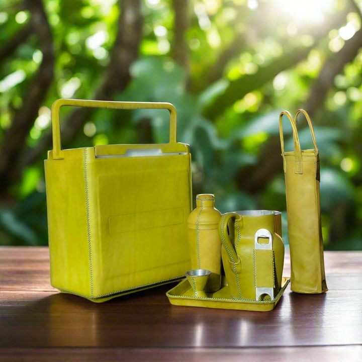 Coctelera | Leather Cocktail Shaker + Jigger