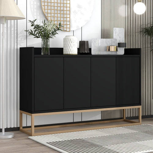 Black Buffet Cabinet.