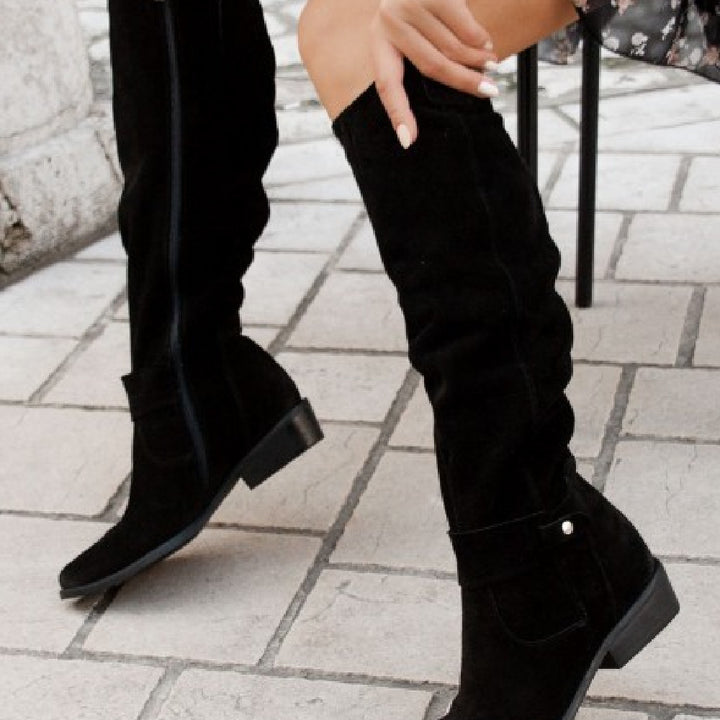 Zipper High Boots