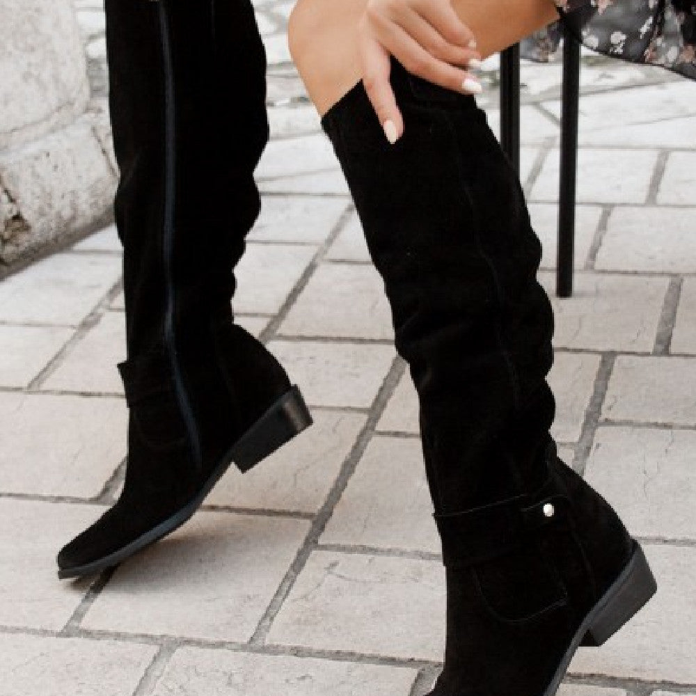 Zipper High Boots