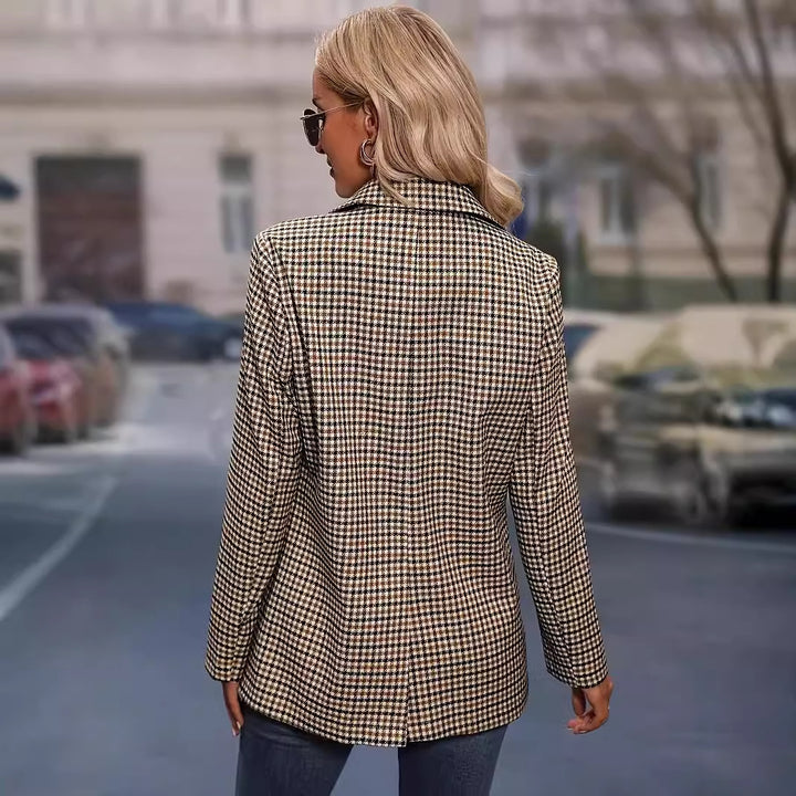 European Plaid Coat