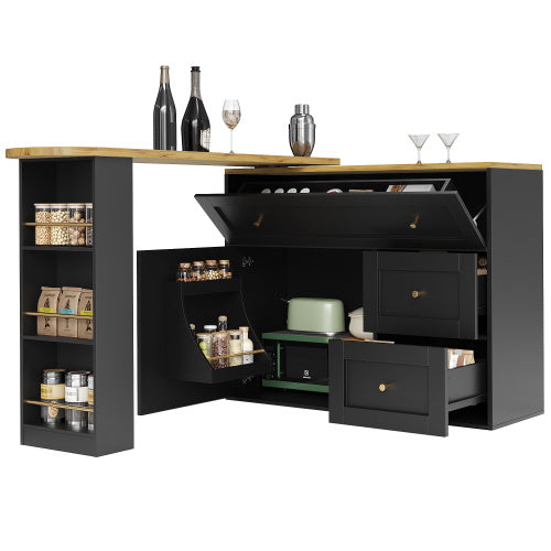 Bar side cabinet.
