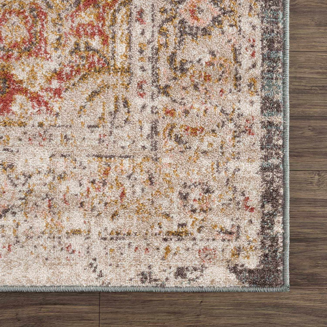 Peeta Brown Medallion Area Rug